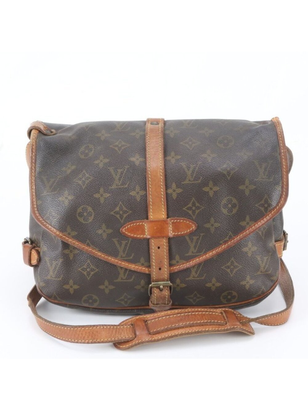 Louis Vuitton Monogram Saumur 30 Leather